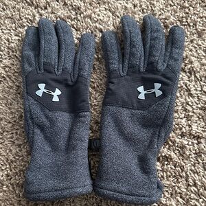 Under Armour Charcoal and Black Winter Gloves